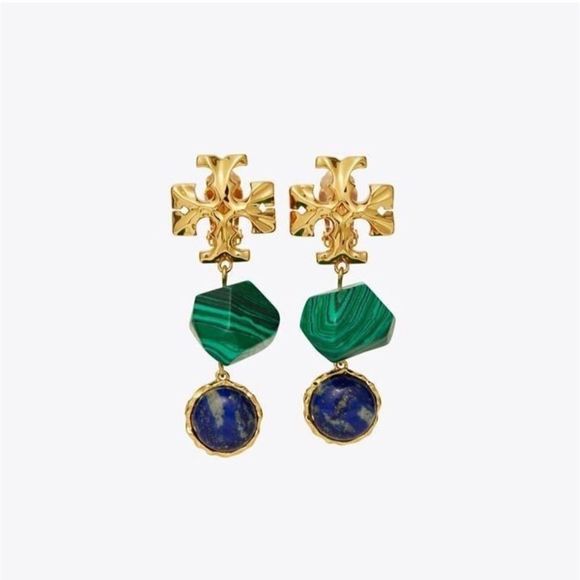 Tory Burch Jewelry - TORY BURCH ROXANNE SEMIPRECIOUS STONES EARRINGS